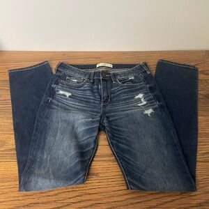 ABERCROMBIE & FITCH‎ Distressed Skinny Jeans Women's 26x31 High Rise Ripped Deni